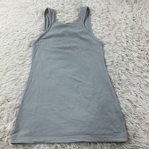 Lululemon Front Racer Tank Silver - Picture 1 of 6
